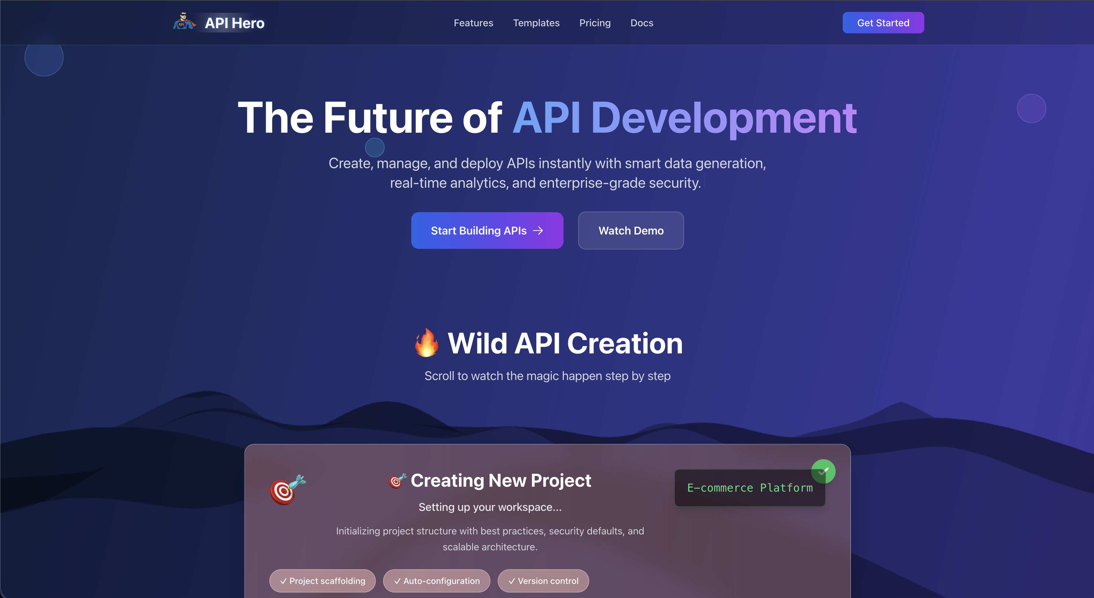 Screenshot of API Hero